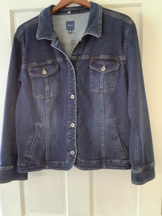J. Jill Jackets & Blazers - J. Jill Indigo Denim Jacket with Button Front